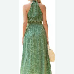 NEW💚PRETTYGARDEN Halter Neck Maxi Dress